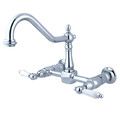 Heritage KS1241PL 2-Handle 8-Inch Wall Mount Kitchen Faucet KS1241PL